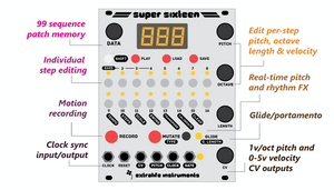 Super Sixteen eurorack sequencer module